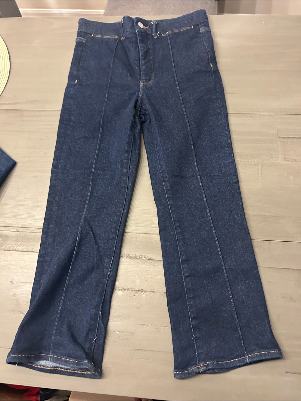 Express Women's Dark Blue Flare Jeans